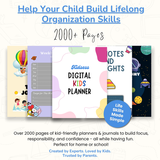 The Organized Kid: 100+ Planners & Journals Bundle